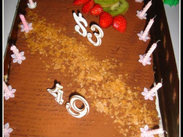 Trianon ou royal au chocolat sans crème - Préparation etape 7