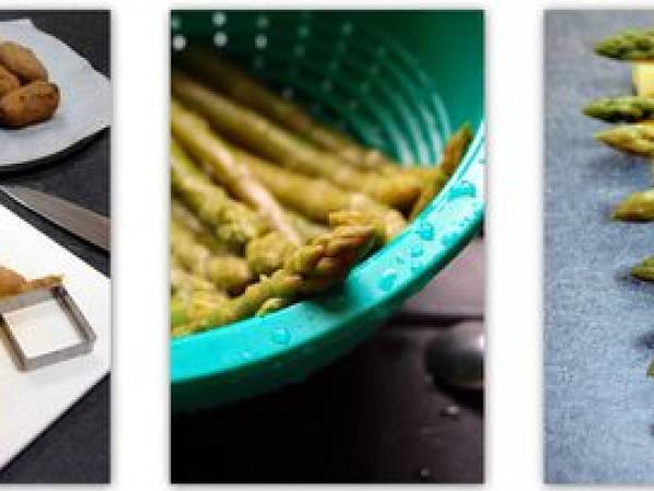 Sushis de pommes de terre aux asperges vertes - Préparation etape 3