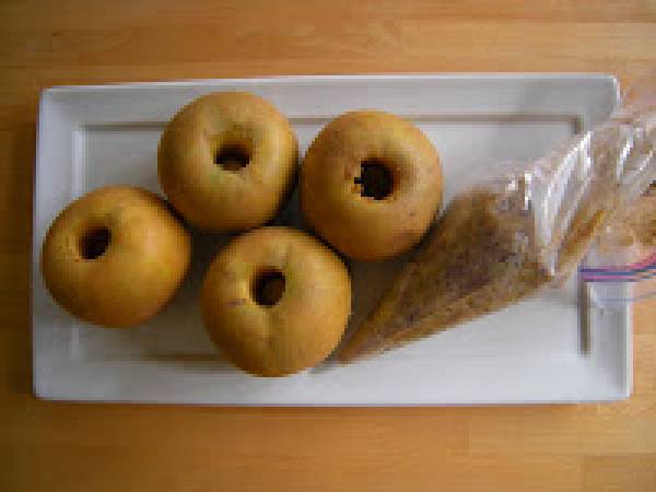 Pomme en cage version brillante et croquante avec du sucre turbinado - Préparation etape 3