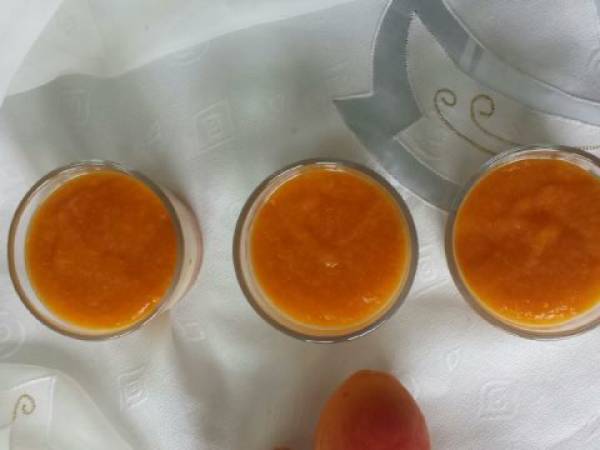 Panna cotta abricots et pistache - Préparation etape 5