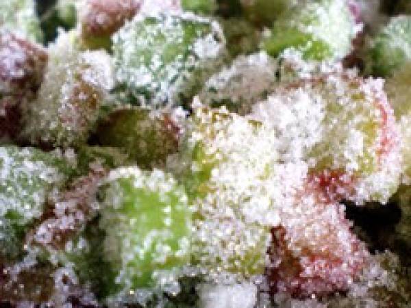 CONFITURE de FRAISES et RHUBARBE - Préparation etape 2