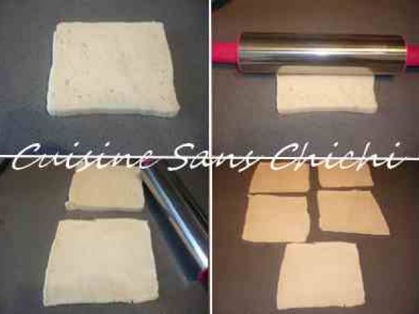 Petits roulés de pain perdu aux fraises et nutella. - Préparation etape 2