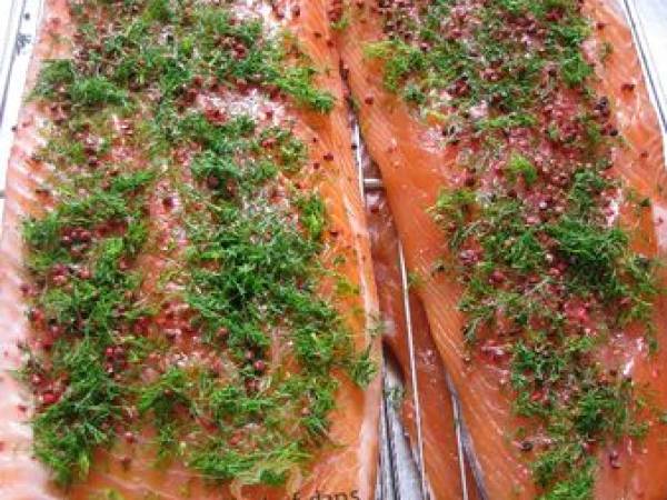 Saumon Fumé aux Baies Roses à l'Aneth de A à Z - Préparation etape 4