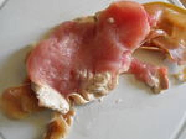 Roulade de dinde, pruneau et mozza dans son manteau de jambon sec - Préparation etape 3