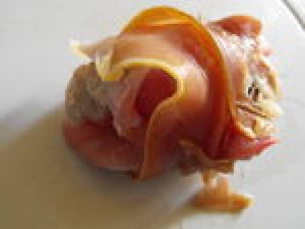 Roulade de dinde, pruneau et mozza dans son manteau de jambon sec - Préparation etape 9