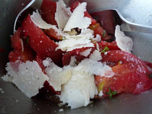 Salade de tomate noire de Crimée - Schwarzer Krim- Tomatensalat - Préparation etape 3