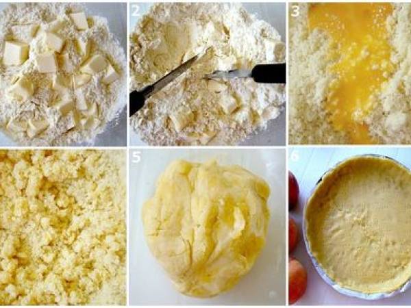 Tarte aux pêches à la crème d'amande - Préparation etape 1