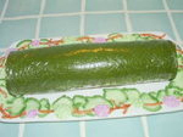 Roulé vert au saumon fumé - Préparation etape 5