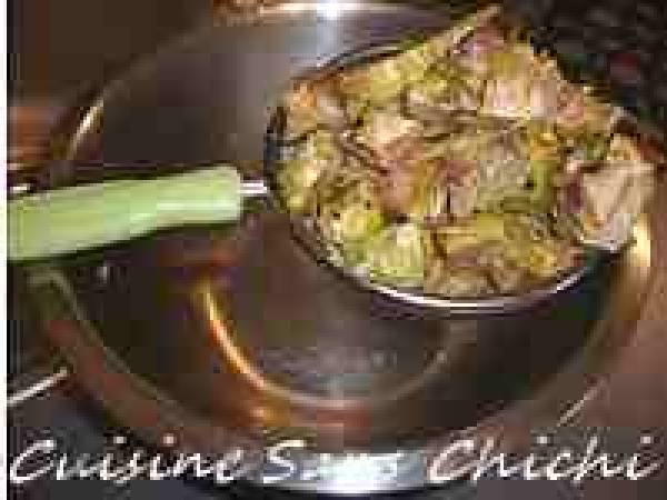 Artichauts à l'italienne - Préparation etape 4