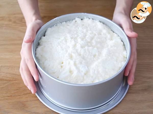 Gâteau magique à la vanille pas à pas et vidéo - Préparation etape 8