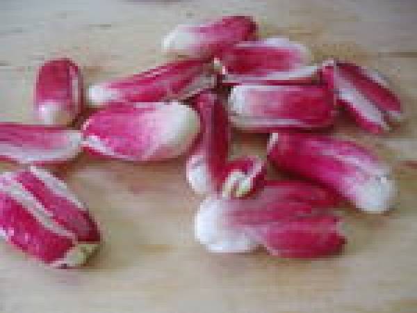 Radis frappés en marinade exotique et coriandre - Préparation etape 3