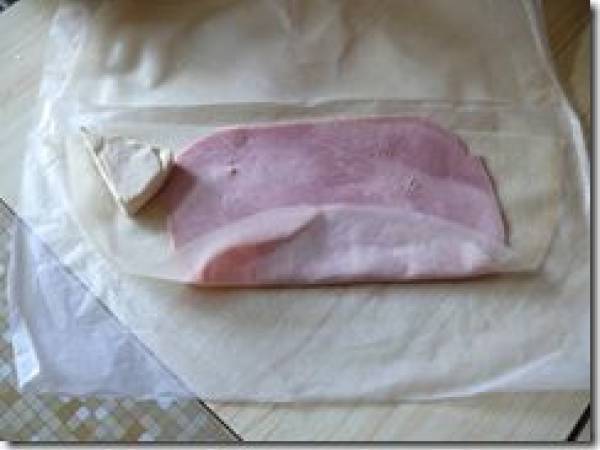 Bricks jambon-vache qui rit - Préparation etape 2