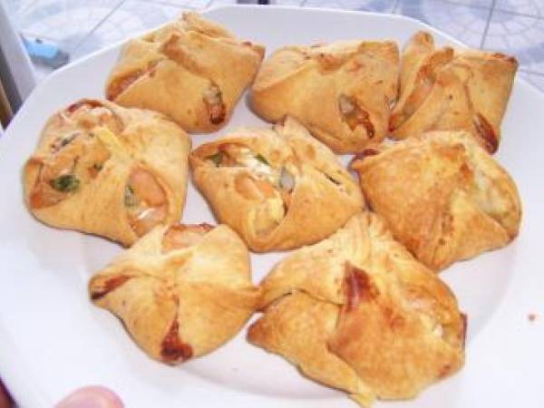 Aumonières saumon et chèvre - Préparation etape 4