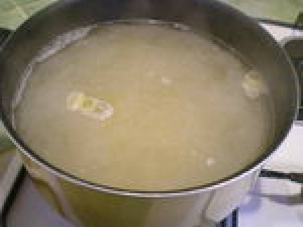 Gratin de pates au mont d'or - Préparation etape 1