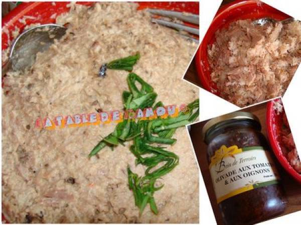 Concombre farci au crabe et au thon - Préparation etape 4