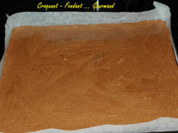 PAVÉ DOUBLE CHOCOLAT au COINTREAU - Préparation etape 3