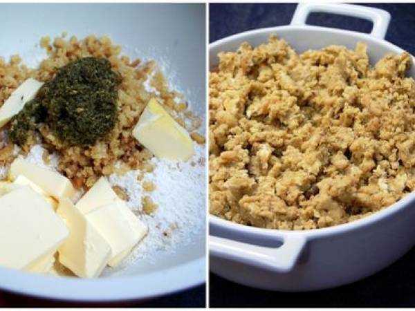 Gnocchi à la tomate en crumble de pesto - Préparation etape 4