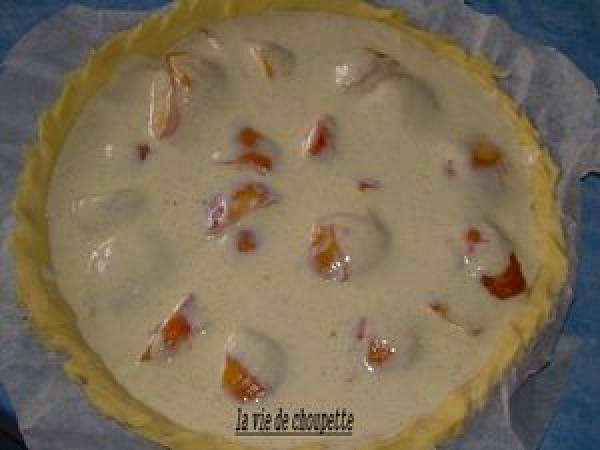 Tarte aux pêches et ricotta - Préparation etape 6