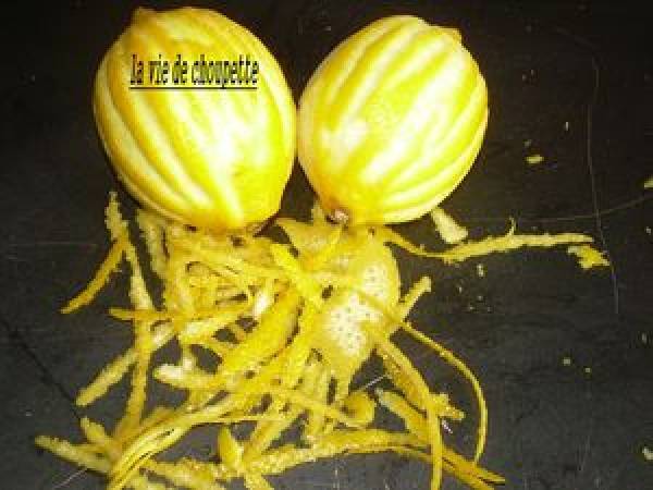 Sucre au citron maison - Préparation etape 1