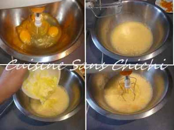 Gâteau renversé aux oranges et épices. - Préparation etape 4