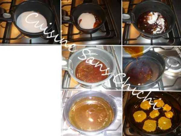 Gâteau renversé aux oranges et épices. - Préparation etape 7