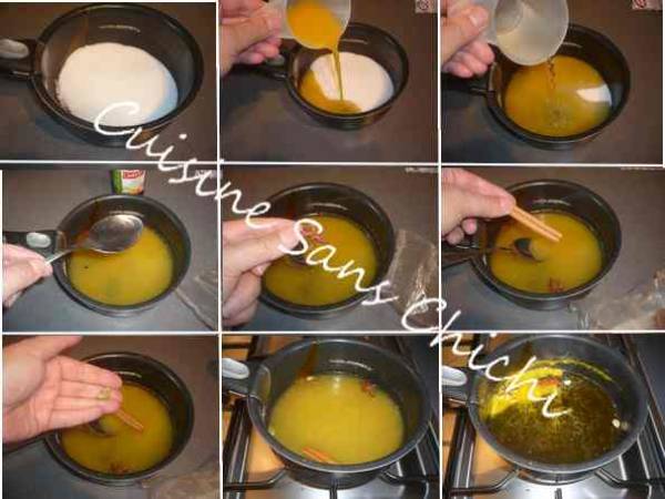 Gâteau renversé aux oranges et épices. - Préparation etape 9