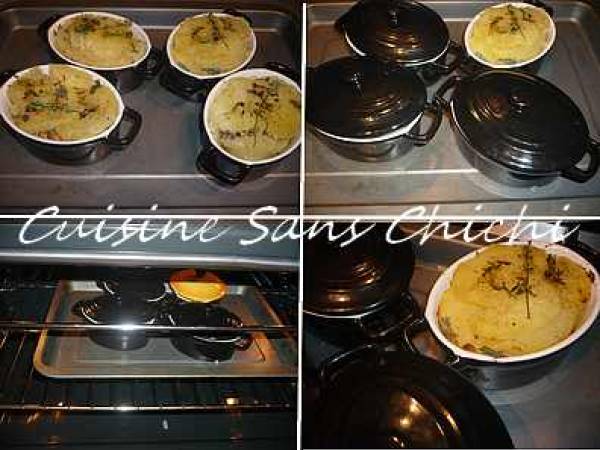 Petites cocottes de saumon au thym et au citron. - Préparation etape 6