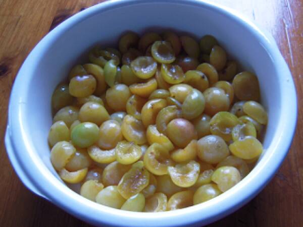 Crumble aux mirabelles - Préparation etape 2