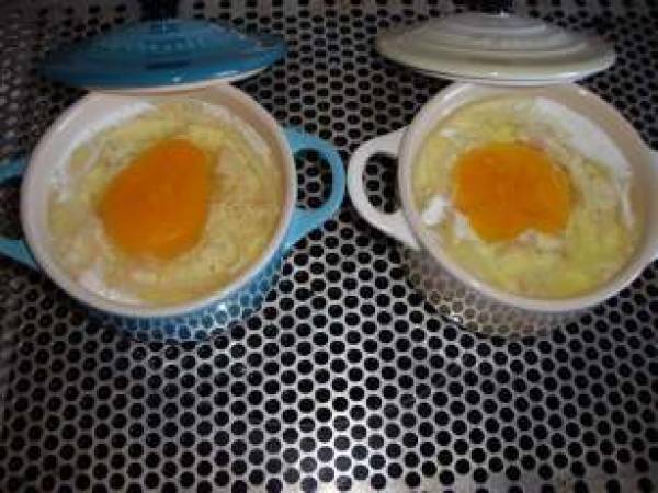 OEuf cocotte saumon aux blinis maison - Préparation etape 2