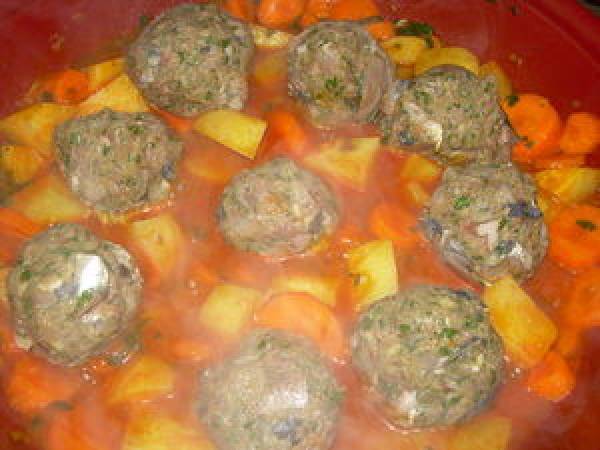 Tajine de boulettes de sardine - Préparation etape 5