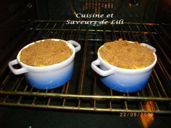 Crumble de boudin noir aux pommes - Préparation etape 7