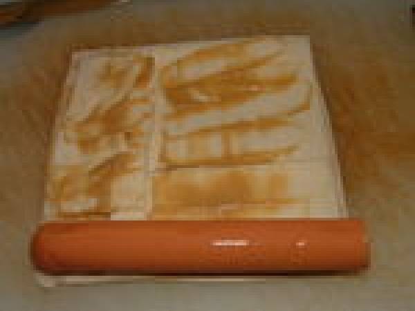 Sandwiches roulés à la saucisse de Strasbourg - Préparation etape 2