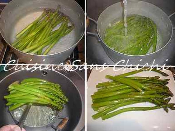 Tarte à la brousse et aux asperges - Préparation etape 2