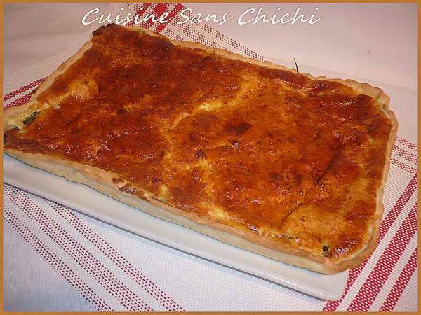 Tarte à la brousse et aux asperges - Préparation etape 7