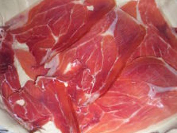 Tourte saumon, blancs de poireaux et jambon de Bayonne... - Préparation etape 1