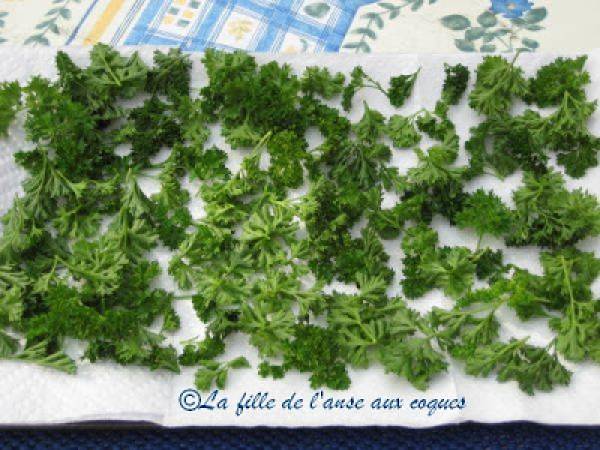 FAIRE SÉCHER DES HERBES FRAÎCHES - Préparation etape 2