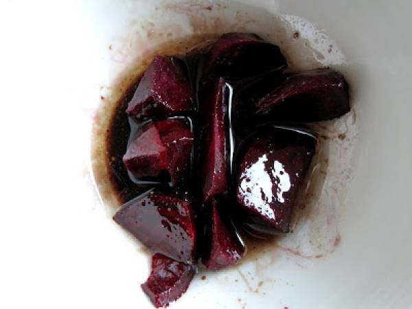 Salade de betteraves rôties à l'orange - Préparation etape 3