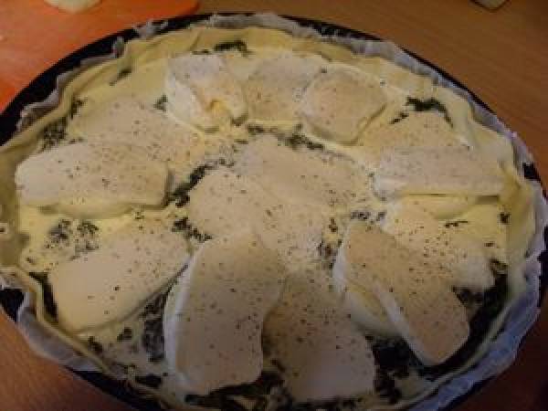 Tourte aux épinards et oeufs - Préparation etape 6