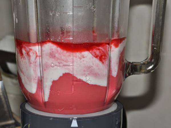 Bavarois à la framboise (IG bas) - Préparation etape 3