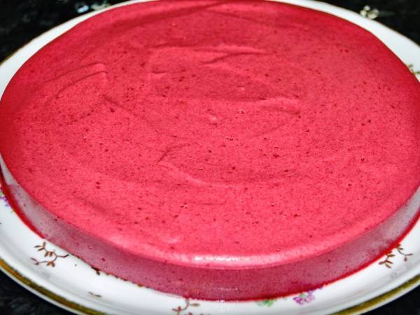 Bavarois à la framboise (IG bas) - Préparation etape 5