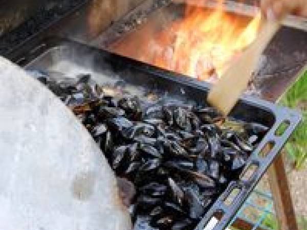 Moules aux épices (presque) au barbecue... - Préparation etape 2