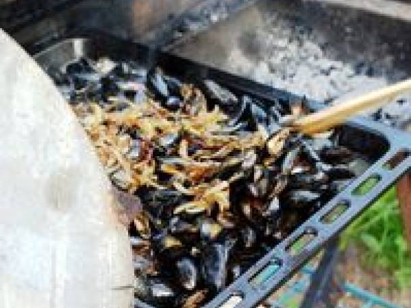 Moules aux épices (presque) au barbecue... - Préparation etape 3
