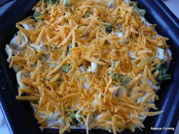 Gratin de ravioles au saumon fumé et au brocoli - Préparation etape 2