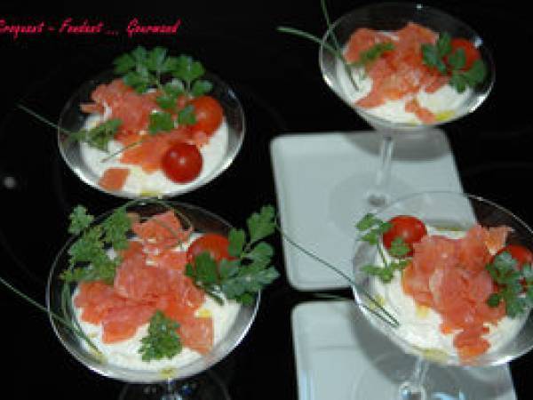 CRÉMEUX de CHOU-FLEUR au SAUMON FUMÉ - Préparation etape 6