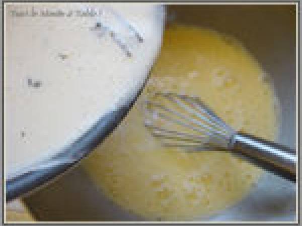 Crème renversée à la pistache et au caramel - Préparation etape 2