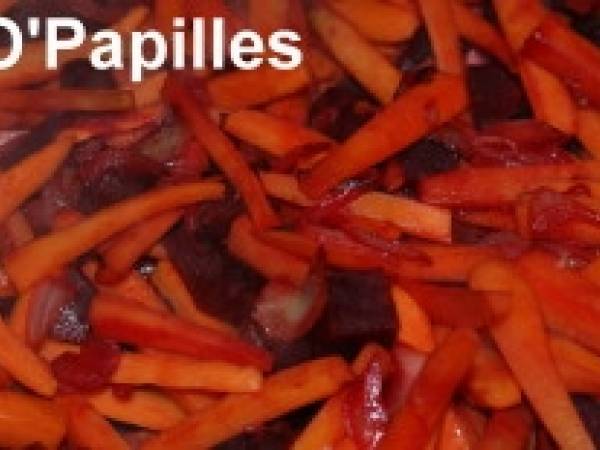 Betteraves et carottes au cumin et paprika - Préparation etape 2