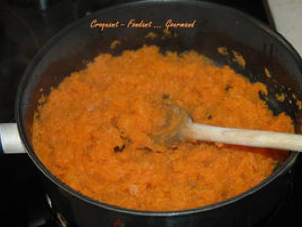 FLAN de POTIRON aux St JACQUES - Préparation etape 4