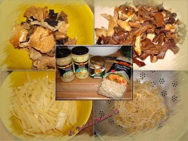 Wok de poulet et porc, et sa farandole de légumes - Préparation etape 2