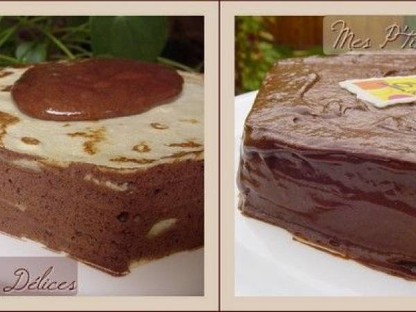 Gâteau de crêpes à la mousse au chocolat - Préparation etape 6