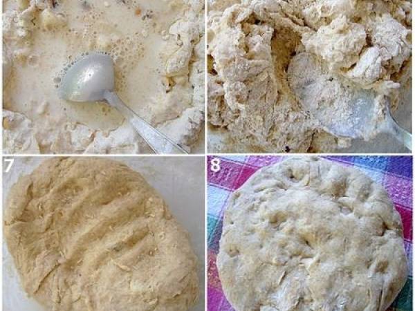 Pain à la pomme et aux noisettes - Préparation etape 3